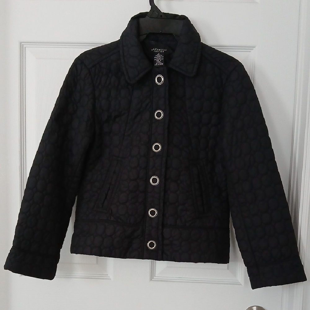 Rafaella Black Quilted Puffer Jacket